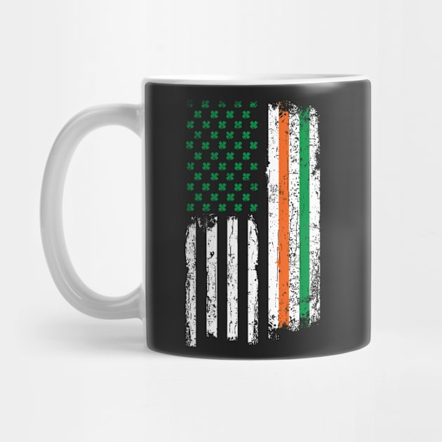 St Patricks Day Irish American USA Flag Heritage Pride by Xeire